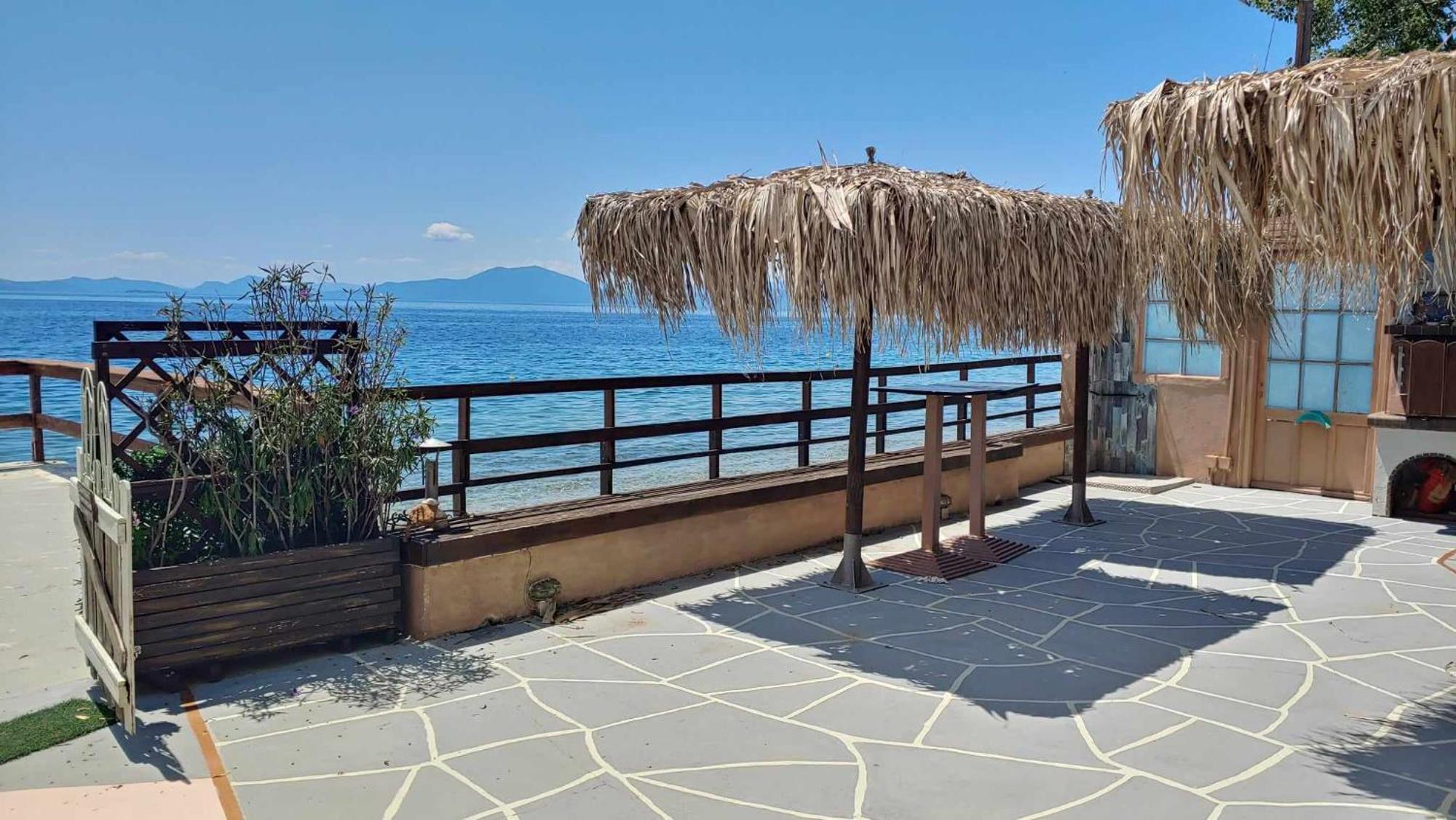 Stone Villa Inside Sea- Kids'Land Platanidia Exterior photo