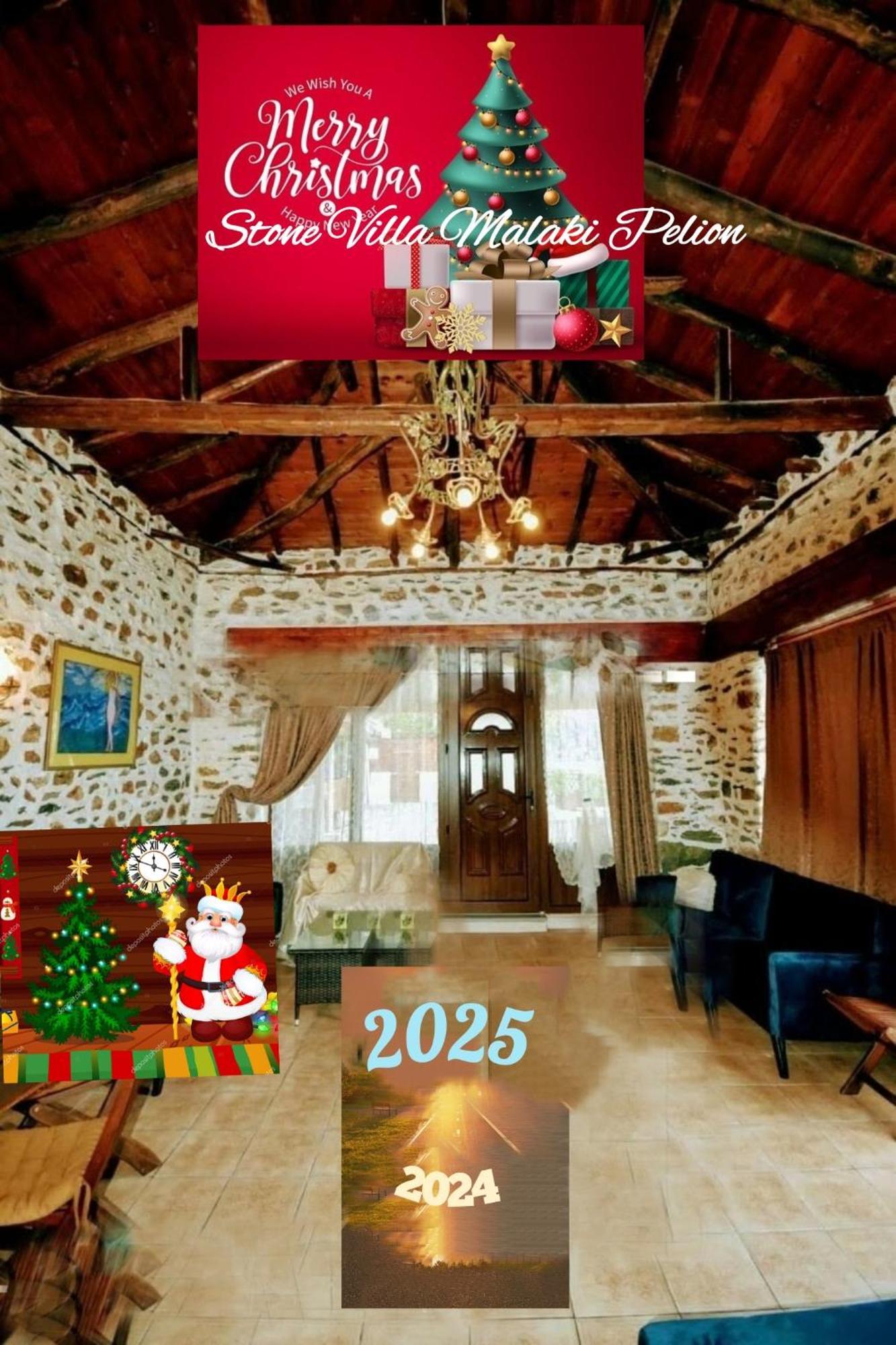 Stone Villa Inside Sea- Kids'Land Platanidia Exterior photo